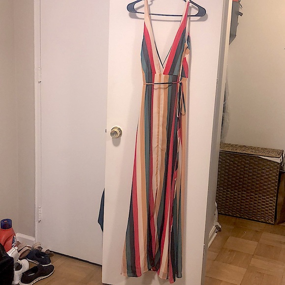 Long Colorful Maxi Dress - Picture 1 of 3